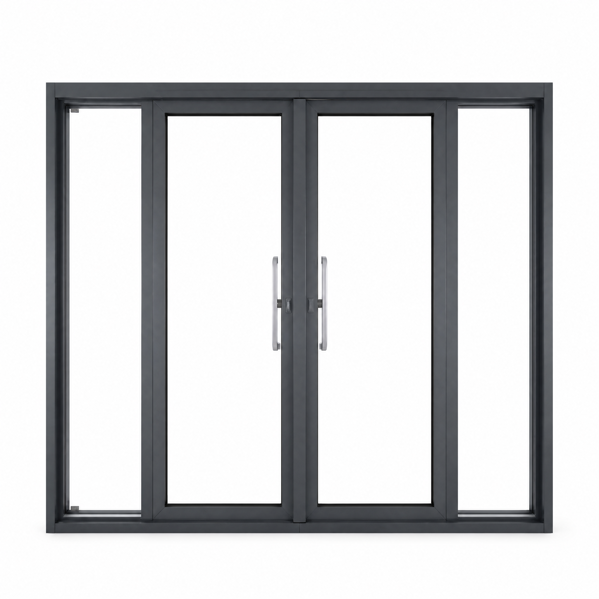 Side Pressure System Project Aluminum Sliding Door - Exterior Perspective View | OPPGATE