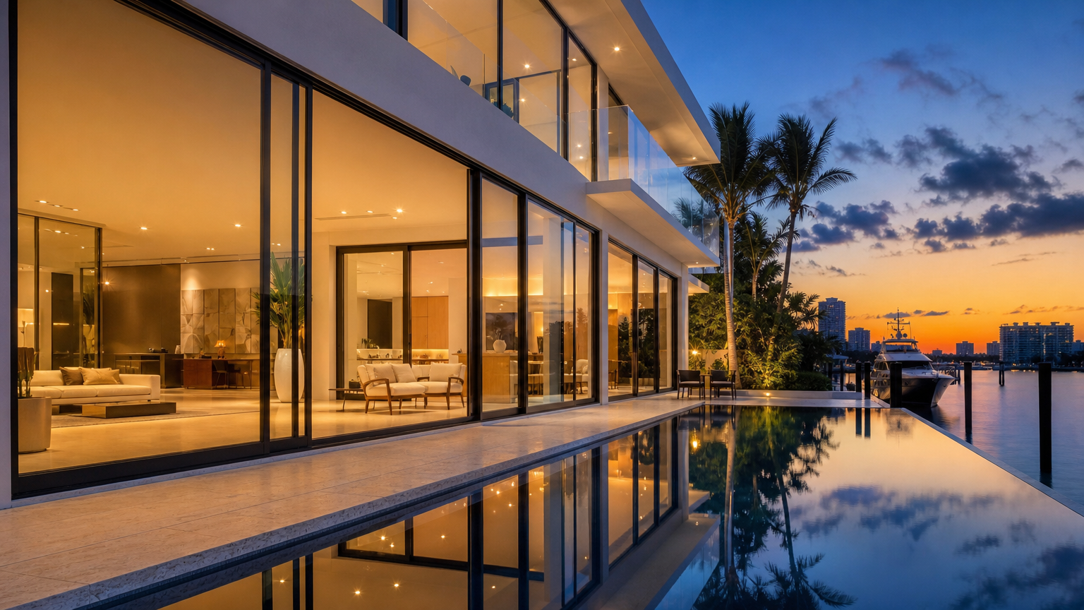 Miami Waterfront Luxury Villa Estate